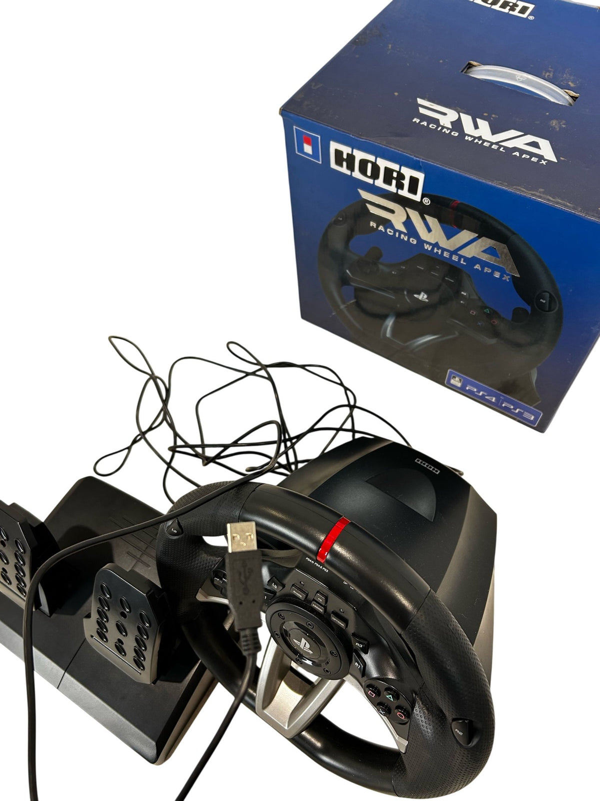 HORI Racing Wheel Apex RWA Steering Wheel & Pedals PS4/PS3 (Pre-Loved)