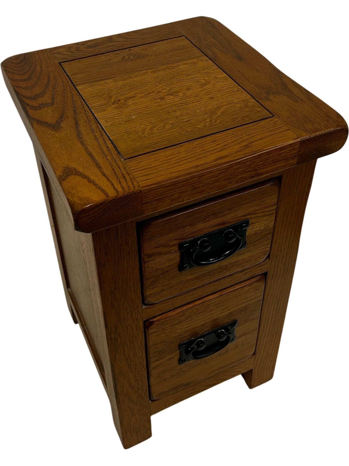 Wooden 2 Drawer Storage Cabinet Vintage Style Side Table (Pre-Loved)