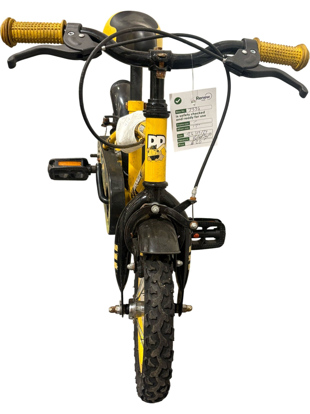 Serviced Digger Kids' Bicycle 12" (Pre-Loved)c