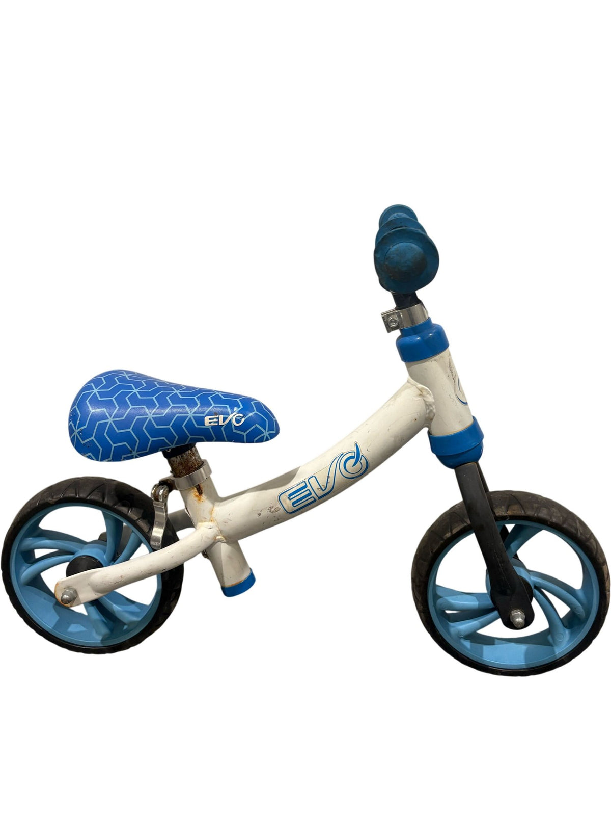 Serviced EVO Balance Bike Blue and White (Pre-Loved)