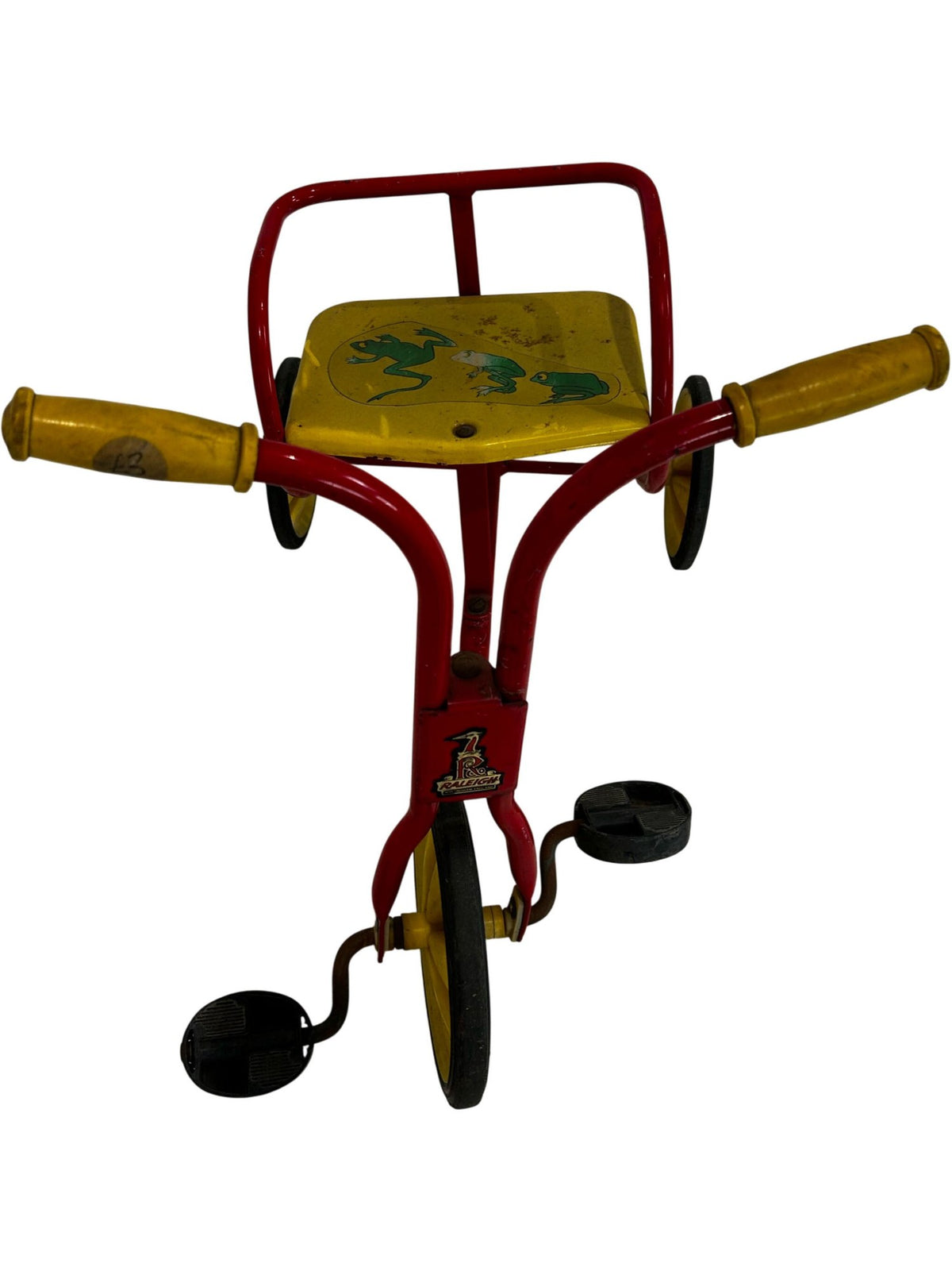 Vintage Raleigh Red Yellow Children's Tricycle Retro Kids Trike (Pre-Loved)