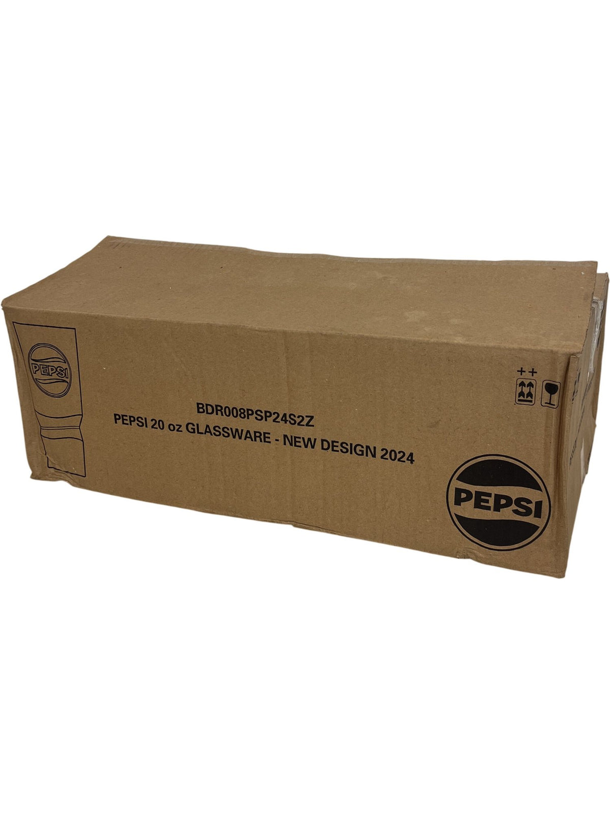 Pepsi 20 oz Glassware New Design 2024 Clear Drinking Glass (Unused)