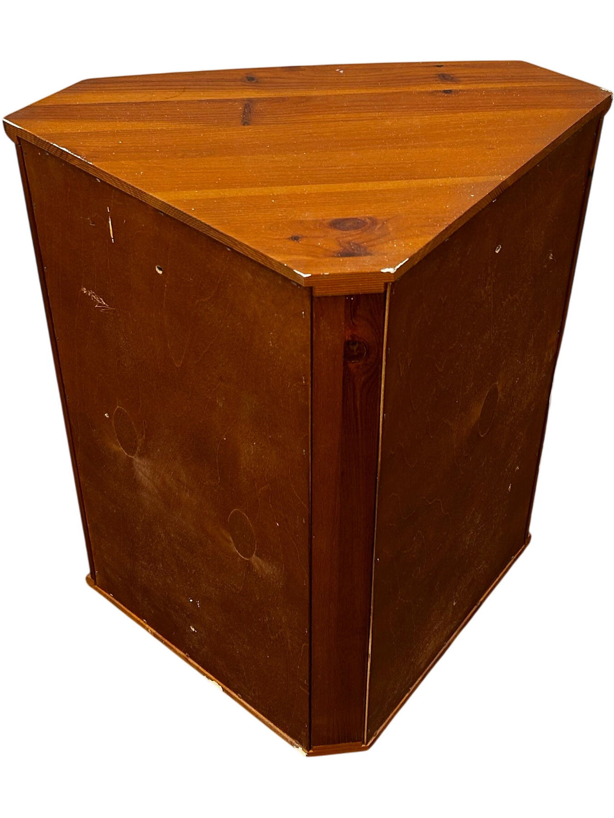 Pine Wood Corner Medicine Cabinet with Mirror (Pre-Loved)