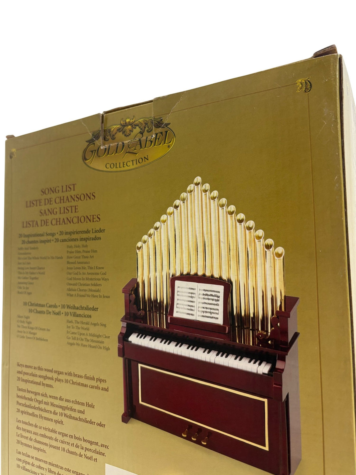 Mr Christmas Holiday Organ Brass Finish Pipes (Pre-Loved)