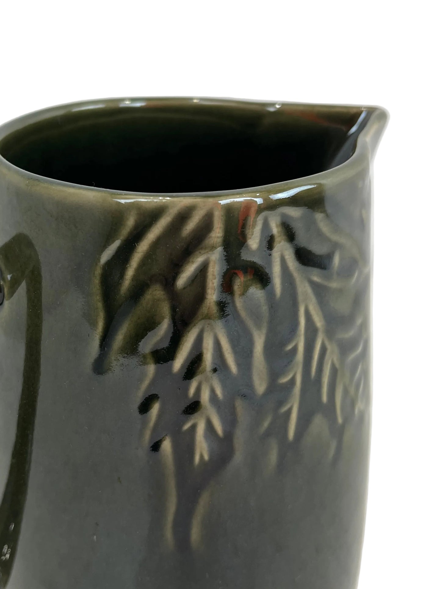 Stoneware Fern Embossed Jug (New)