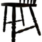 Vintage Wooden Dining Chair Turned Spindle Back Dark Wood Finish (Pre-Loved)