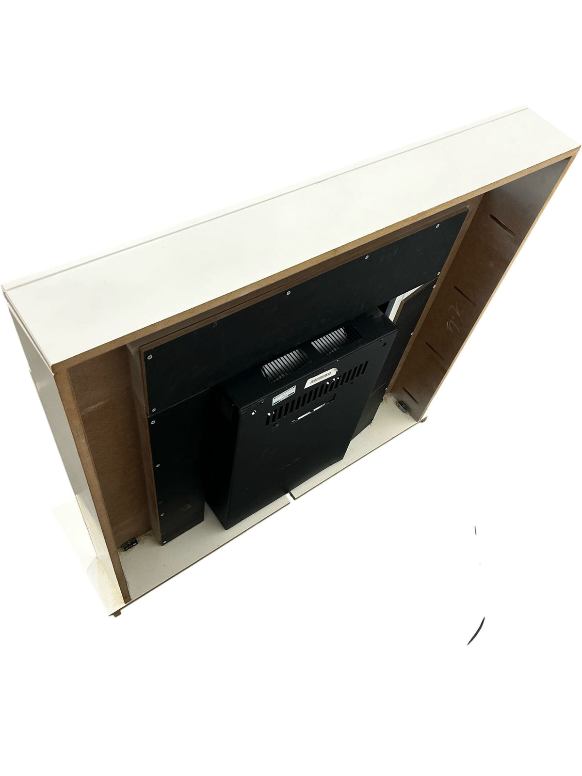 Helios Fire 1038 Electric Fireplace Suite White Surround (Pre-Loved)