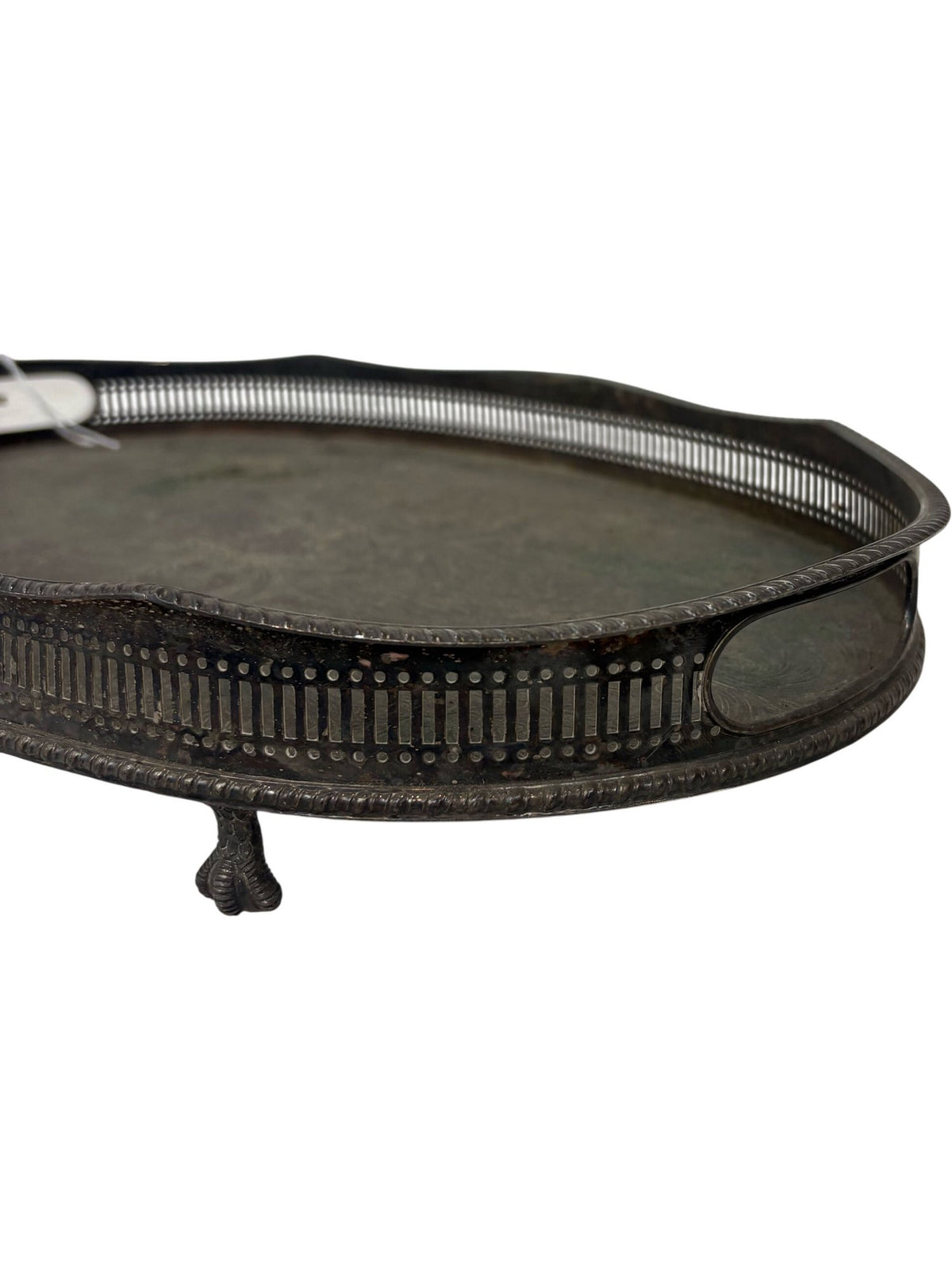 Antique Oval Silver-Plated Decorative Tray (Pre-Loved)