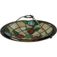 Art Nouveau Stained Glass Lamp Shade Floral Pattern (Pre-Loved)