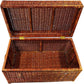 Large Wicker Storage Chest Rattan Trunk Basket with Handles 90cm (Pre-Loved)