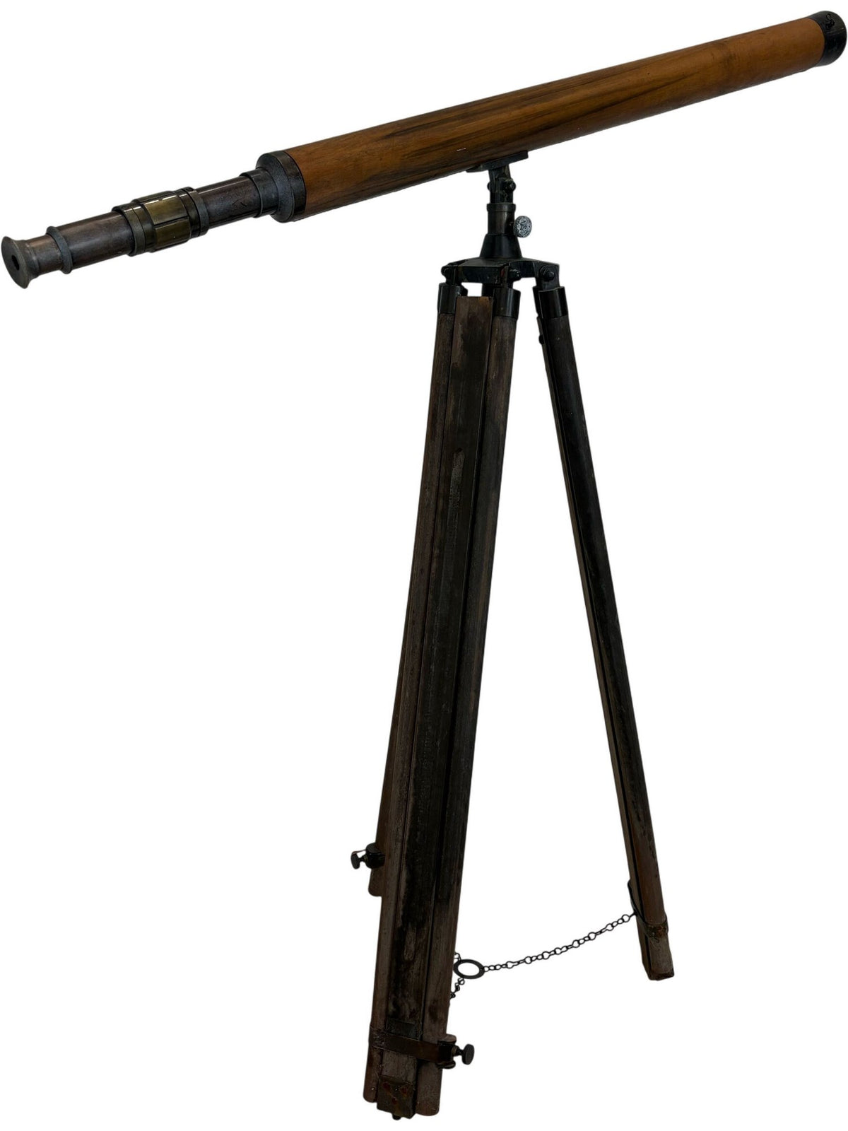 Vintage Wooden Telescope with Tripod Stand (Pre-Loved)