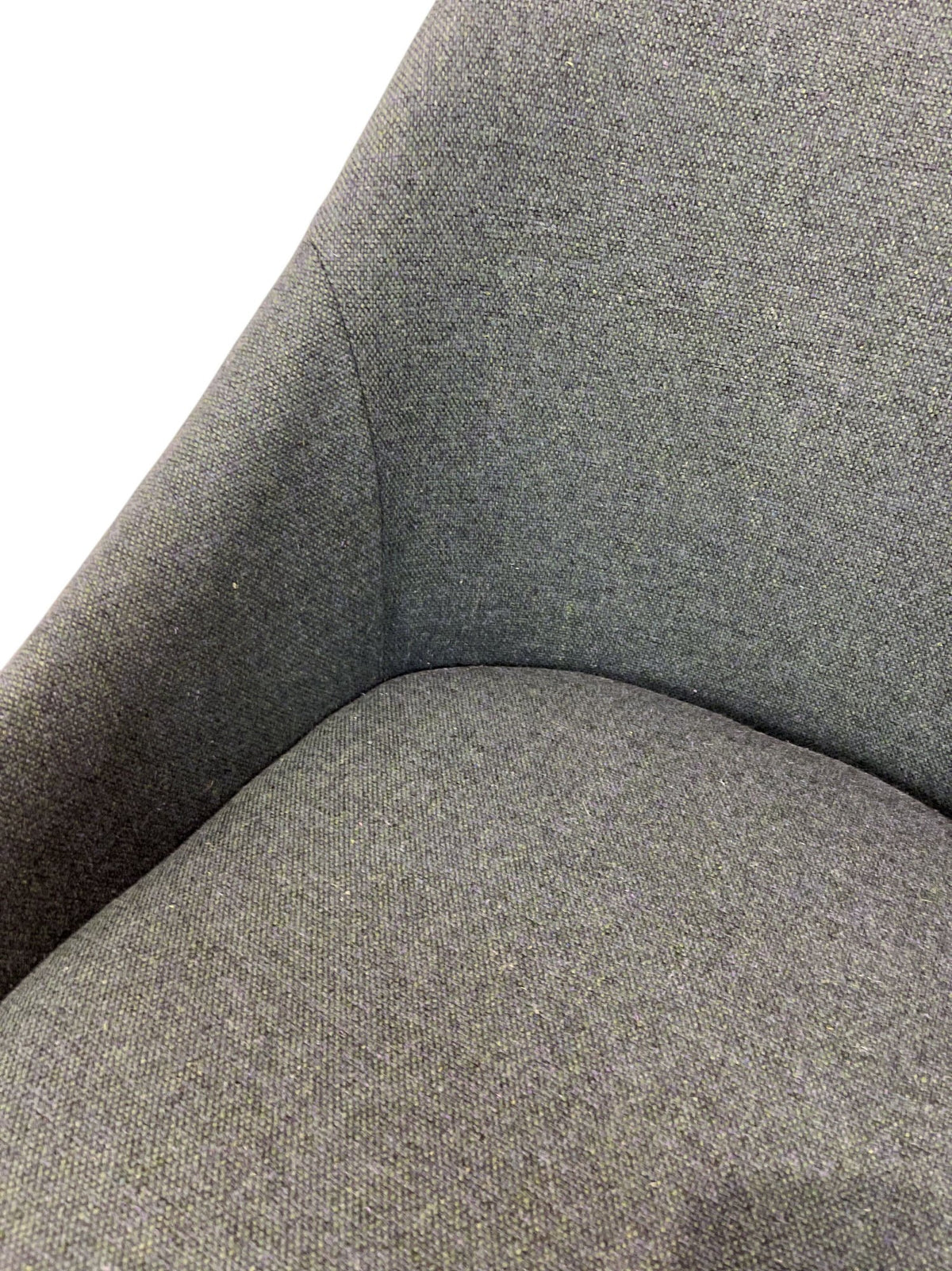 Contemporary Upholstered Armchair Chair Green Turquoise Fabric (Pre-Loved)
