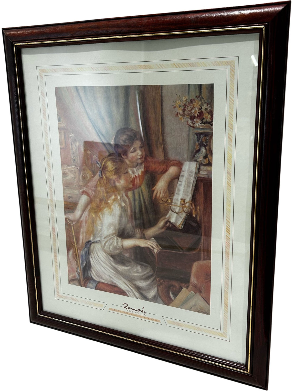 Renoir Young Girls at the Piano Framed Art Print 58cm (Pre-Loved)