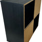 Black 4 Cube Storage Unit Shelving Bookcase Display Organiser 61cm (Pre-Loved)