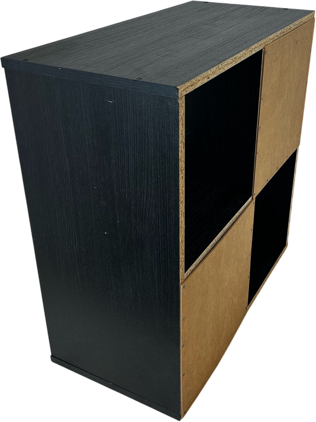 Black 4 Cube Storage Unit Shelving Bookcase Display Organiser 61cm (Pre-Loved)