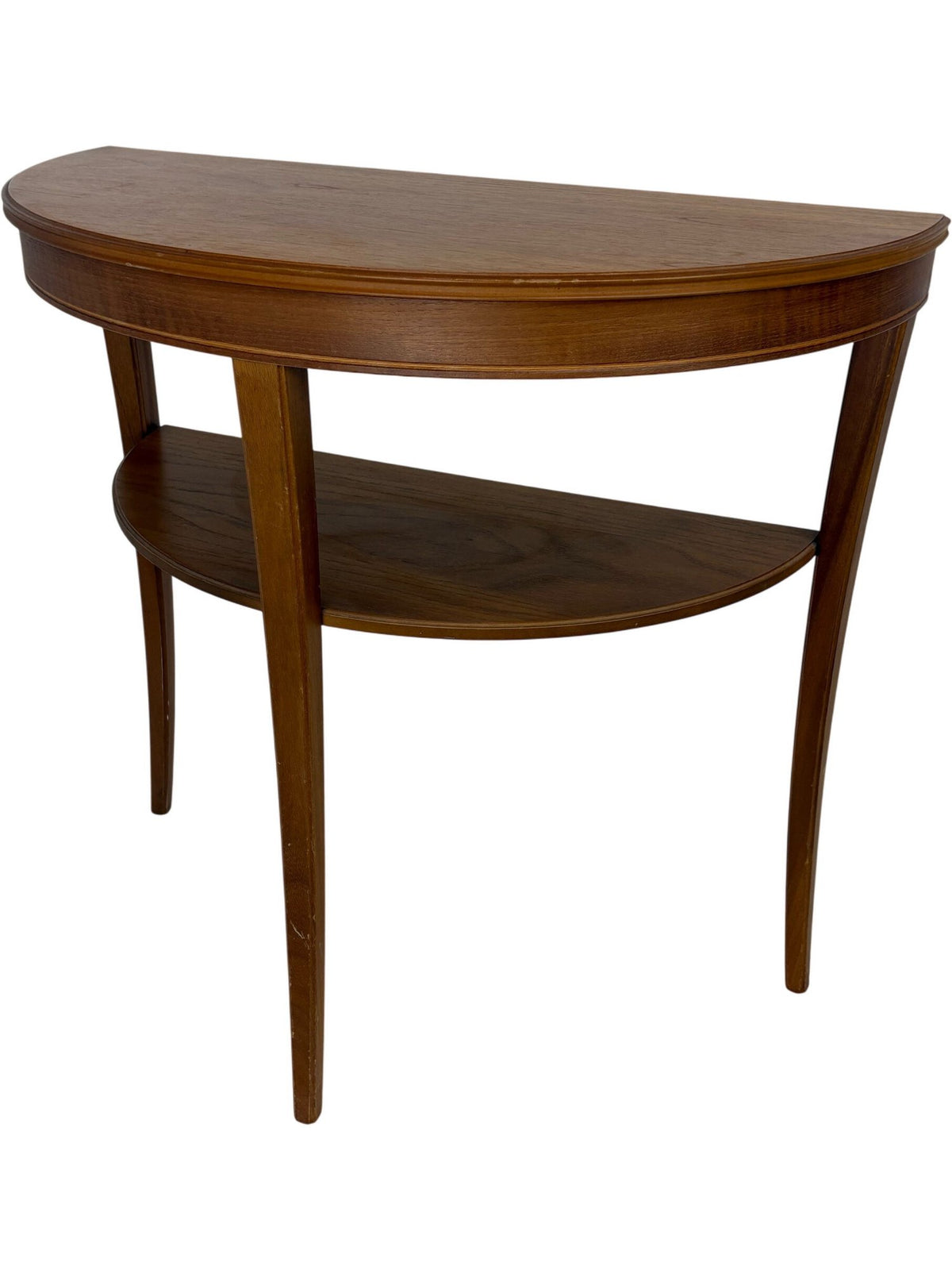 Vintage Wooden Half-Moon Console Table (Pre-Loved)