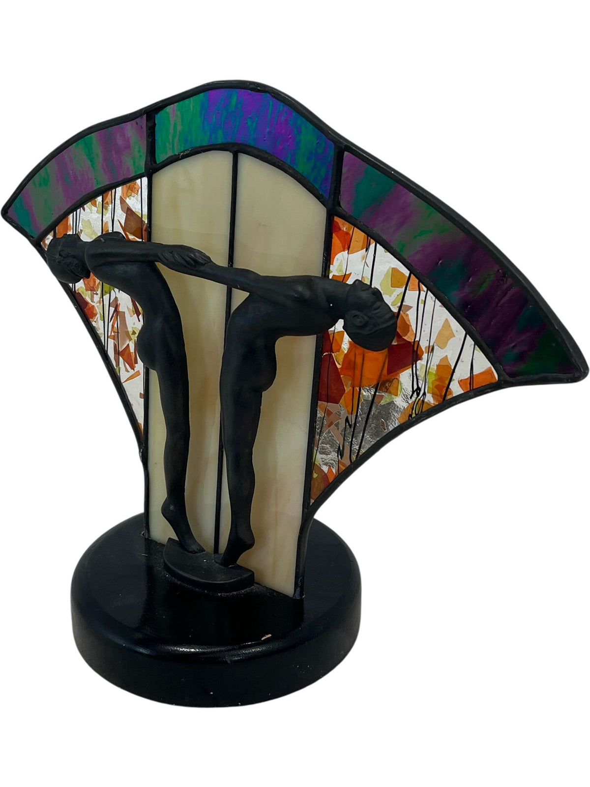 Vintage Art Deco Stained Glass Lamp (Pre-Loved)