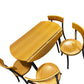 Drop Leaf Dining Table with 4 Chairs Folding Space Saving Set (Pre-Loved)