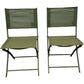 Pair of 2 Green Folding Camping Chairs Lightweight Portable (Pre-Loved)