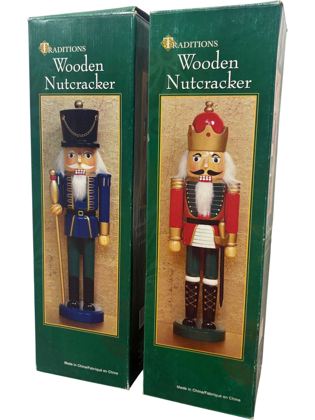 Traditions Wooden Nutcracker Set Multicolour Blue and Red