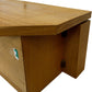 Oak Effect Corner TV Stand Media Unit Open Shelf Storage 95cm (Pre-Loved)