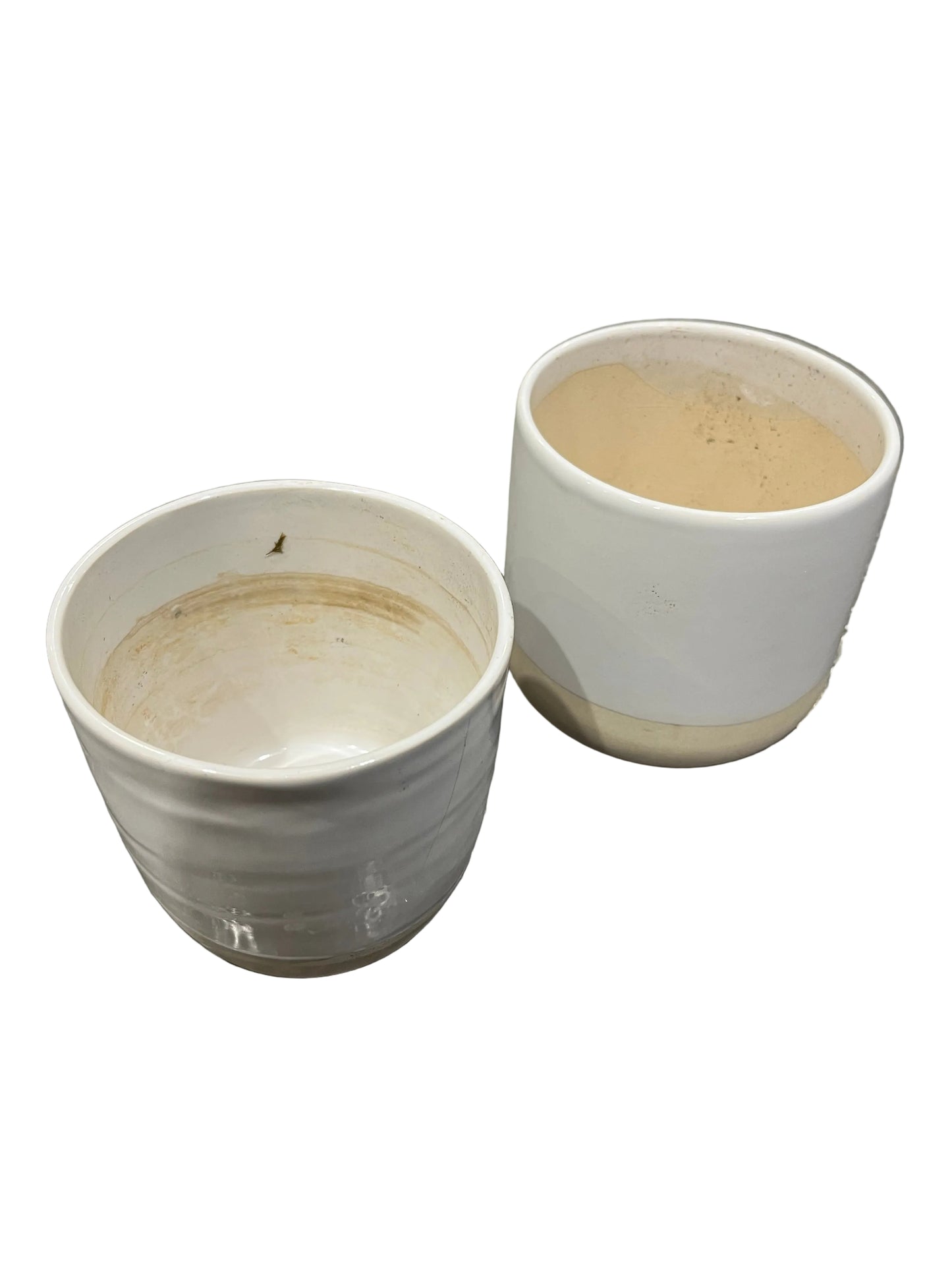 White Small Plant Pots (Pre-Loved)