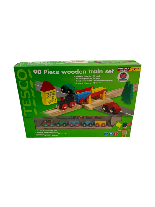 90 Piece Wooden Train Set (Pre-loved)