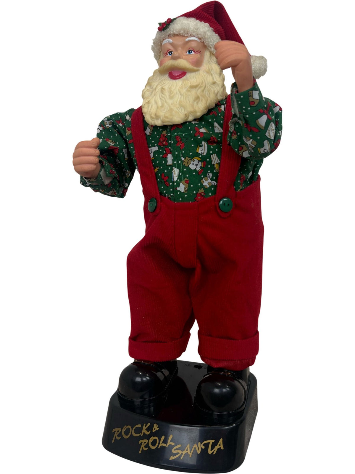 Rock & Roll Santa Christmas Decoration Battery Operated and Tested (Pre-Loved)