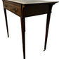 Vintage Style Inlaid Writing Desk with Leather-Effect Top & Drawer (Pre-Loved)