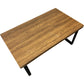 Rectangular Wooden Coffee Table with Black Metal Legs (Pre-Loved)