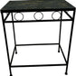 Black Metal Side Table with Mosaic Tile Top (Pre-Loved)