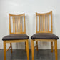 Brown Cushioned Dining Chairs X2(Pre-loved)