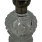 VIntage Cut Glass Perfume Bottle Metal Cap Collectable Vanity Bottle (Pre-Loved)
