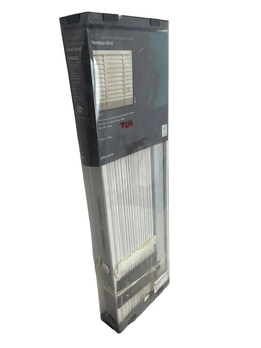 John Lewis White Wood Venetian Blind (New)