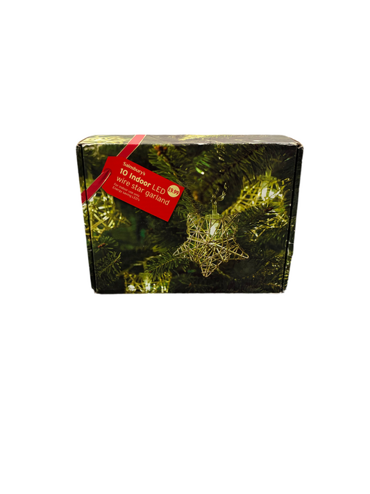 10 Indoor LED Wire Star Garland (Pre-loved)