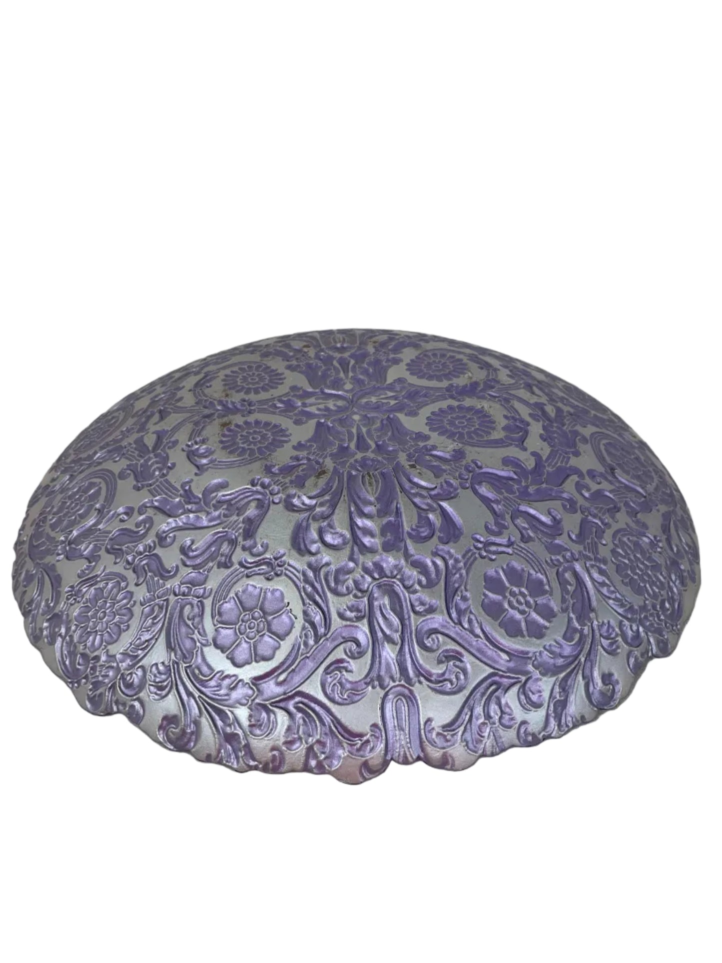 Decorative Embossed Glass Bowl (Pre-Loved)