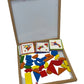 Magnetic Colourful Blocks Activity Toy (Pre-Loved)