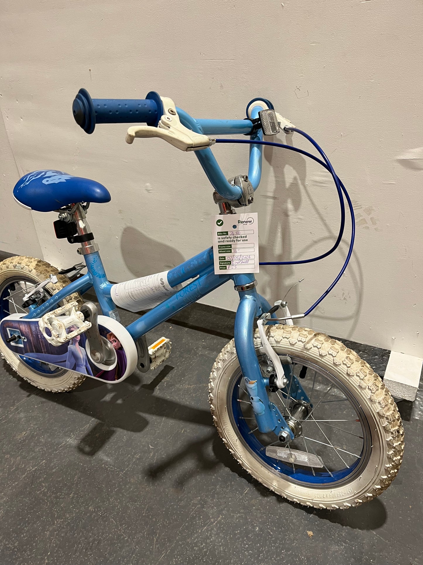 Frozen Blue 14” Children’s Bike (Pre-Loved)