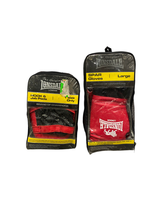 Lonsdale Spar Gloves & Jab Pads (Pre-loved)