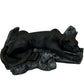Panther Coffee Table Glass Top Black Big Cat Sculptural Base (Pre-Loved)