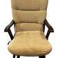Beige Glider Rocking Chair with Matching Footstool Wooden Frame (Pre-Loved)