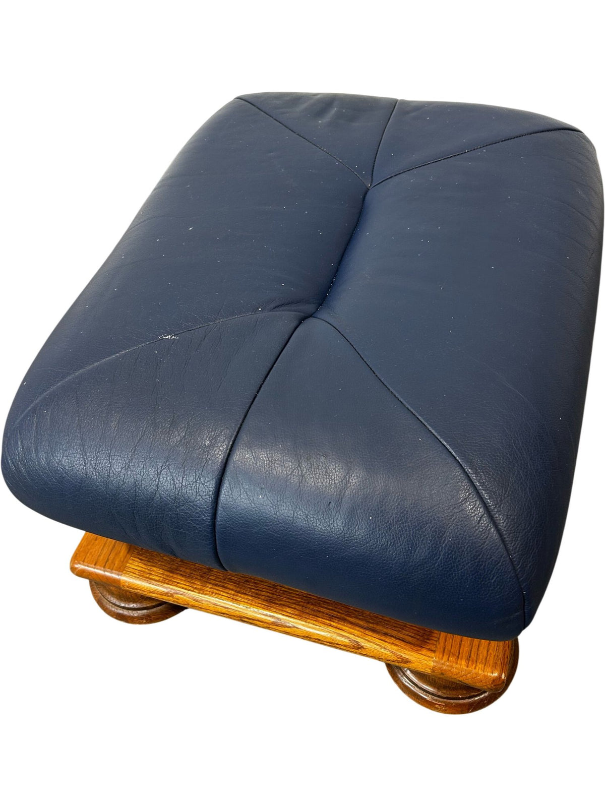 Leather Ottoman Footstool (Pre-Loved)
