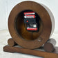Vintage Style Wooden Shelf Clock with Gold Accents (Pre-Loved)