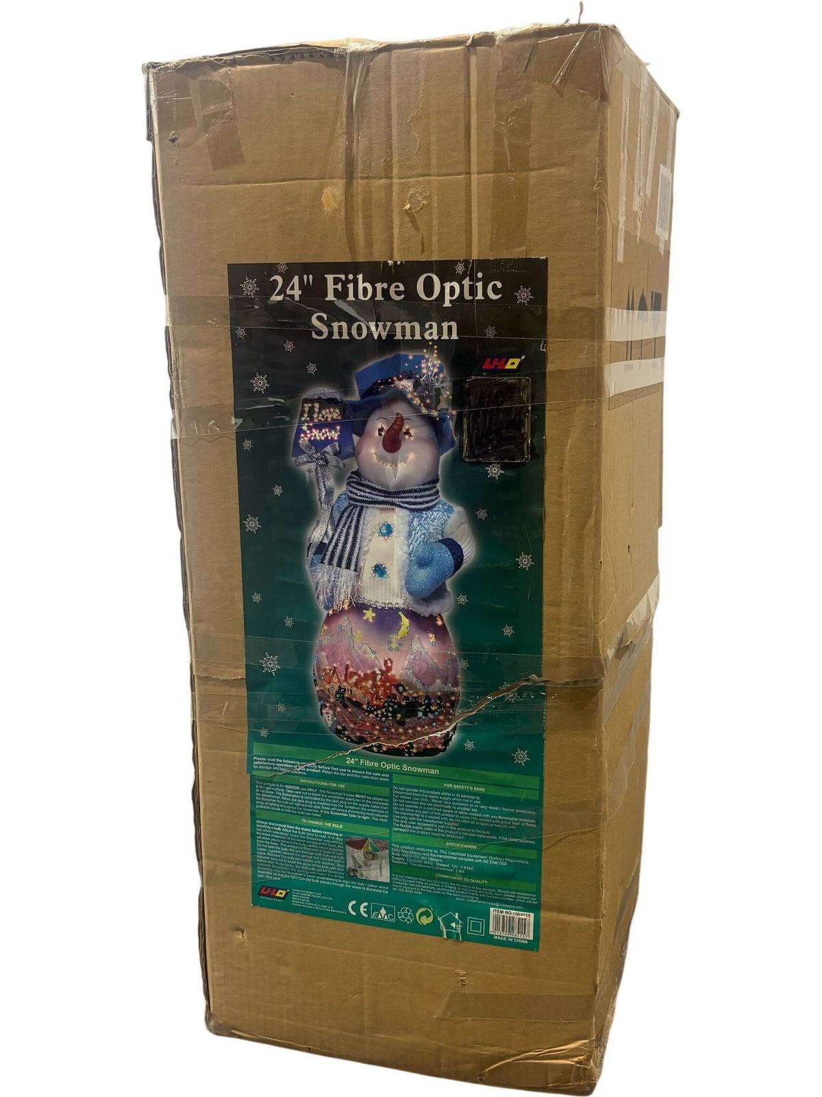 Fibre Optic Snowman 24 Inch (Unused)