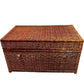 Large Wicker Storage Chest Rattan Trunk Basket with Handles 90cm (Pre-Loved)