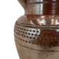 Vintage Brown Ceramic Pitcher With Floral Pattern (Pre-Loved)