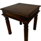 Vintage Style Wooden Side Table Oak Finish Turned Legs Accent (Pre-Loved)