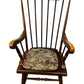 Vintage Wooden Rocking Chair with Floral Cushion (Pre-Loved)