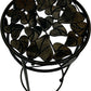 Black Metal Plant Stand with Leaf Design (Pre-Loved)
