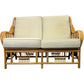 Vintage Bamboo Rattan Conservatory Sofa Two Seater Cane Frame (Pre-Loved)